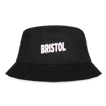 Bristol England UK Stadt Schrift Heimat Liebe - Bucket Hat - Schwarz - Vorne - Lela (165cm)