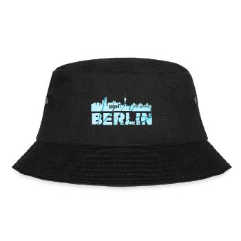 Berlin Germany City Font Skyline Broken - Bucket Hat - black - Front - Lela (165cm)