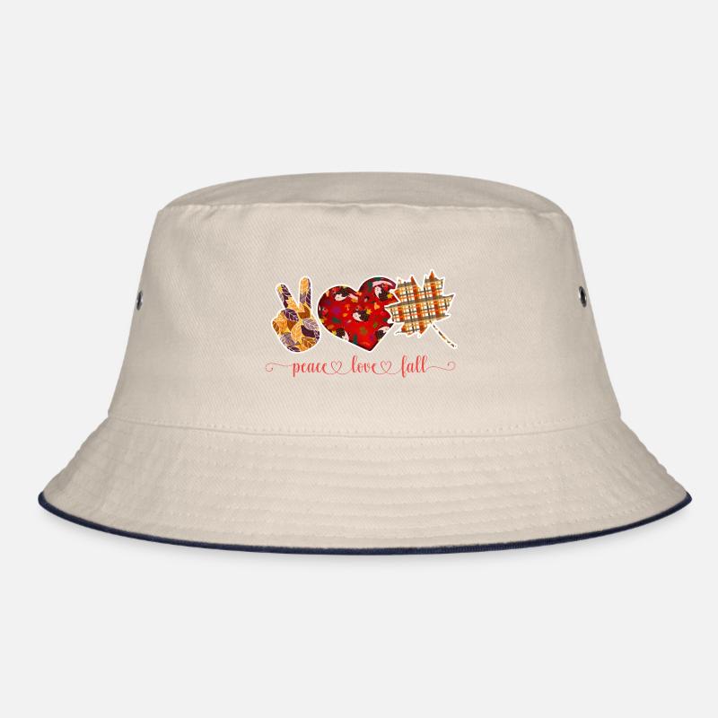 FRIEDEN, LIEBE, HERBST, THANKSGIVING Bucket Hat