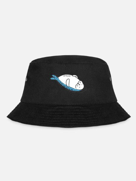 Robbe Seehund Meer entspannt treiben - Bucket Hat - Schwarz
