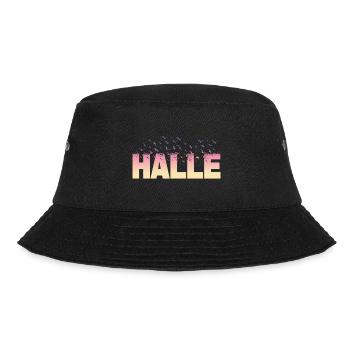 Hall Germany City Font Birds Skyline - Bucket Hat - black - Front - Lela (165cm)