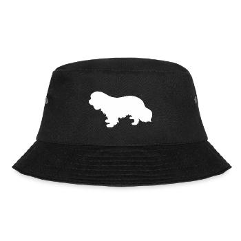 Cavalier King Charles Spaniel Silhouette - Bucket Hat - Schwarz - Vorne - Lela (165cm)