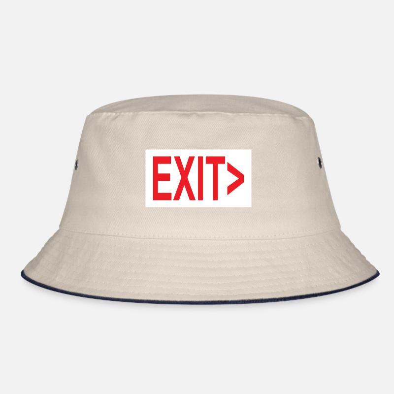 Exit / Exit / Emergency Exit Bucket Hat