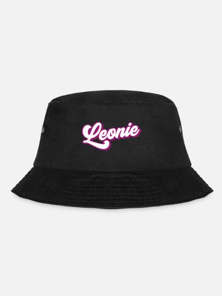 Leonie | Farben änderbar - Bucket Hat - Schwarz