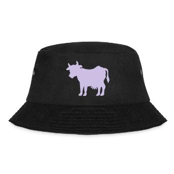 Kuh - Bucket Hat - Schwarz - Vorne - Lela (165cm)