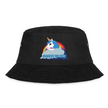 Always be you (Unicorn) - Bucket Hat - Schwarz - Vorne - Lela (165cm)