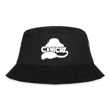 Abbildung Pudel - Weiß - Bucket Hat - Schwarz - Vorne - Lela (165cm)