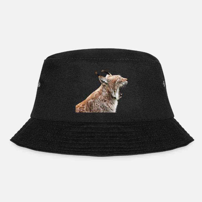 linx luchs cat katze - Bucket Hat - Schwarz