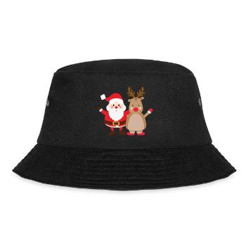 rudolph santa - Bucket Hat - Schwarz - Vorne - Lela (165cm)