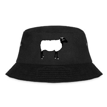 Schaf Schafe Heidschnucke Lamm Schäfer Lämmer - Bucket Hat - Schwarz - Vorne - Lela (165cm)