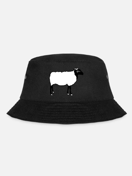 Schaf Schafe Heidschnucke Lamm Schäfer Lämmer - Bucket Hat - Schwarz