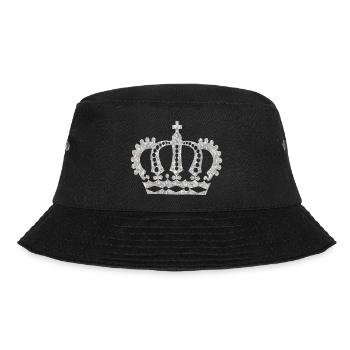 krone crown koenig king castle schloss tower burg2 - Bucket Hat - Schwarz - Vorne - Lela (165cm)