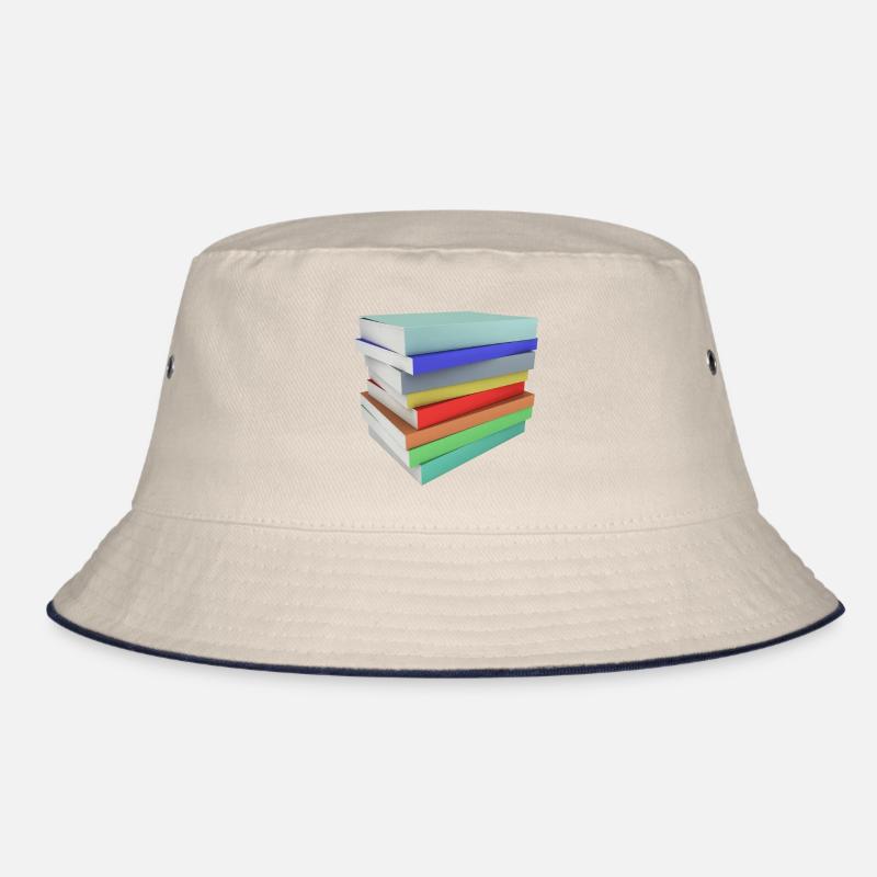 Stapel Bücher Bucket Hat