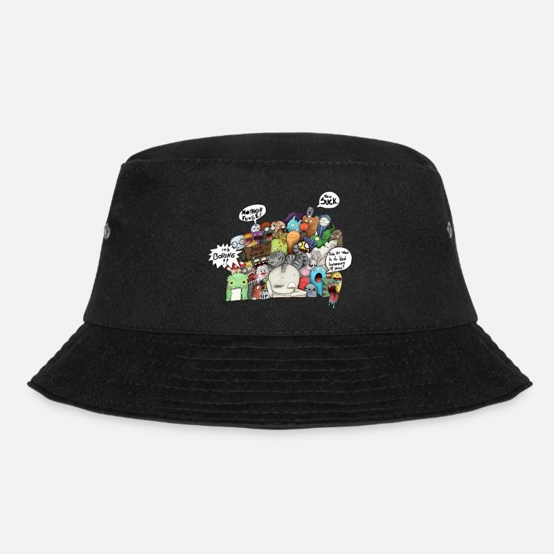 Konzentration - Bucket Hat - Schwarz