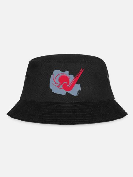 Hockeyschlaeger und Ball - Bucket Hat - Schwarz
