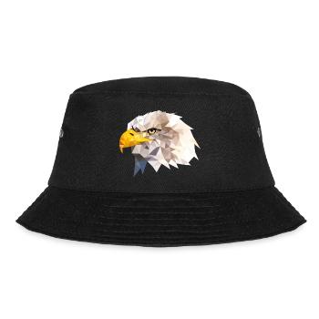 Weißkopfseeadler Seeadler American Eagle Adler - Bucket Hat - Schwarz - Vorne - Lela (165cm)