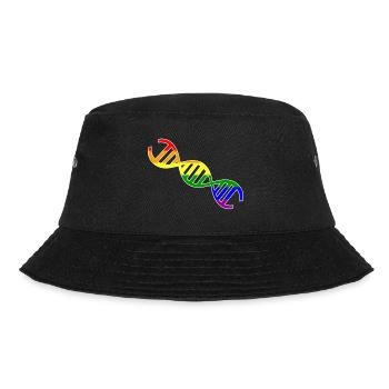 Gay DNA LGBT GAY Gay Lesbian Gay Pride - Bob - noir - Devant - Lela (165cm)