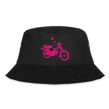 Simson S51 Enduro DDR Mopet - Bucket Hat - Schwarz - Vorne - Lela (165cm)