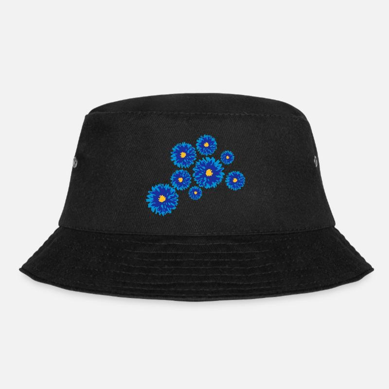 Flowers - Bucket Hat - black