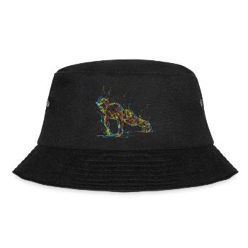 Abstract man doing push up - Bob - noir - Devant - Lela (165cm)