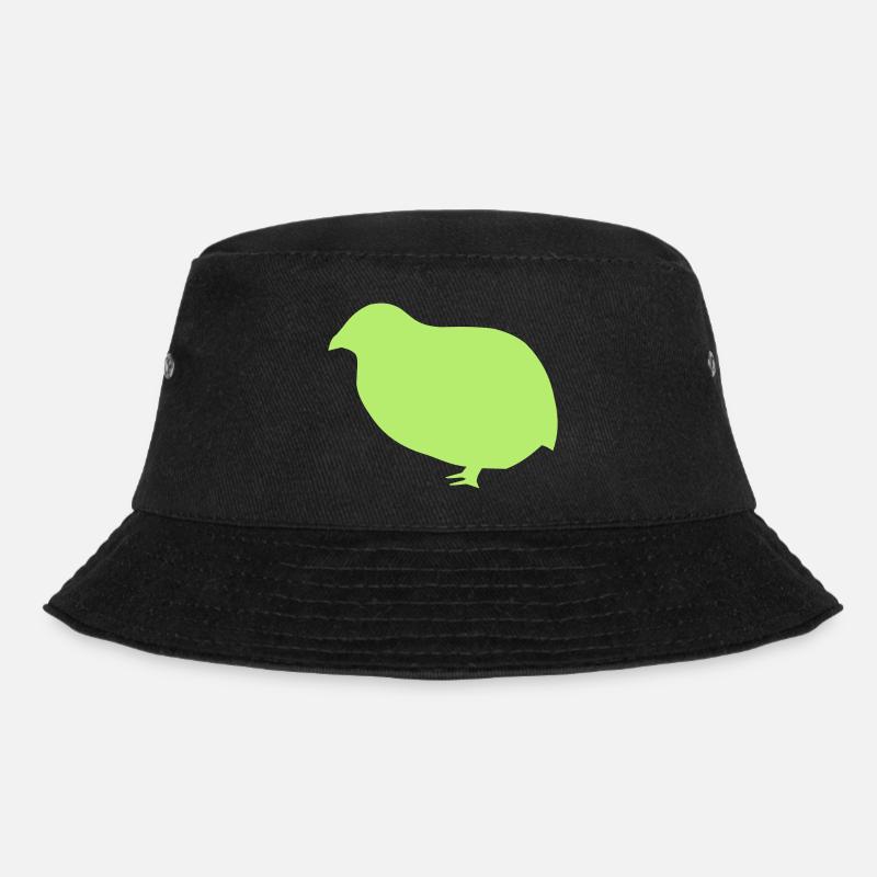 Wachtel - Bucket Hat - Schwarz