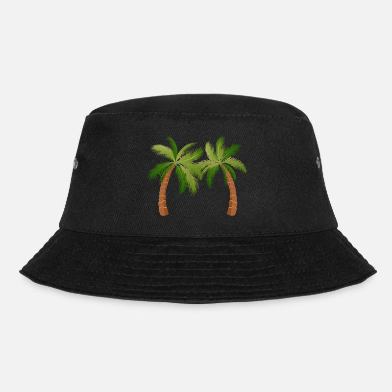 Palmen Baum Palmen - Bucket Hat - Schwarz