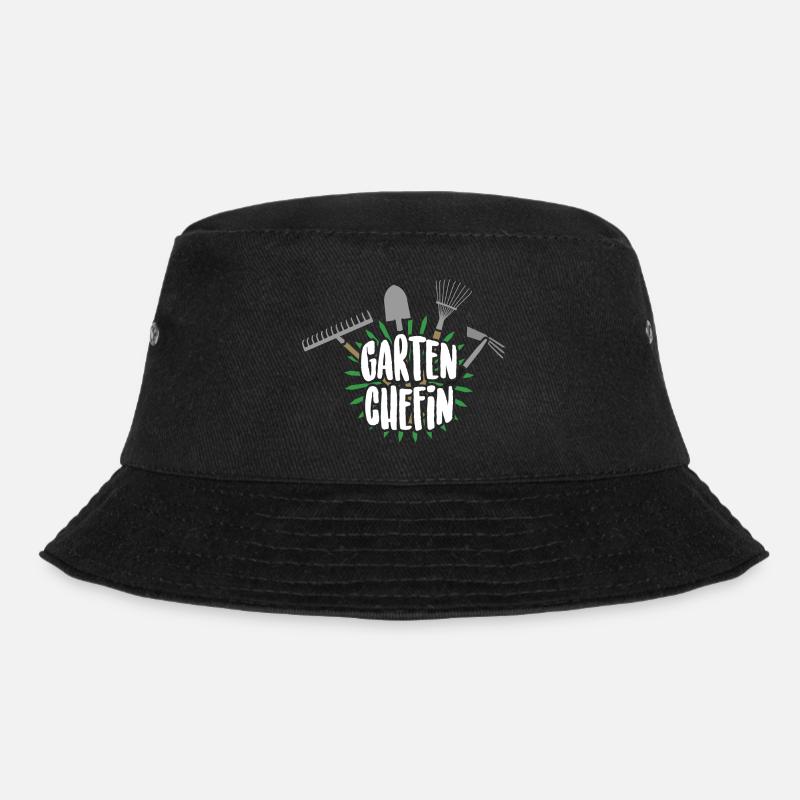 Garten Gärtner Hobby Pflanzen Gartenchefin - Bucket Hat - Schwarz