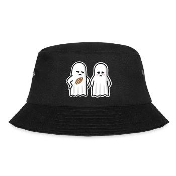 Lustige Halloween-Brandmarke Flatiron Ghost Bügeln - Bucket Hat - Schwarz - Vorne - Lela (165cm)