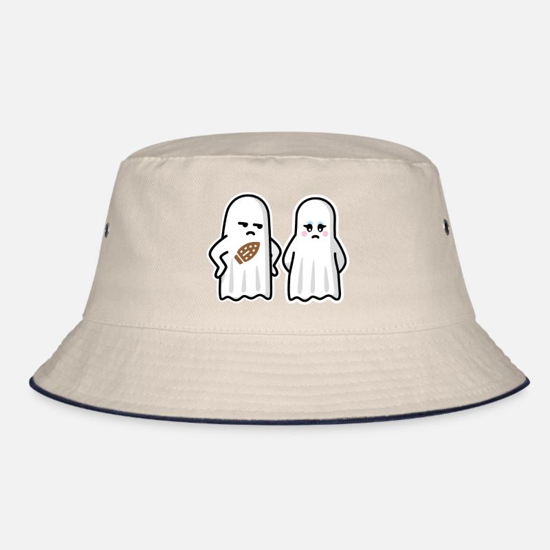 Funny Halloween scorch mark flatiron ghost ironing Bucket Hat