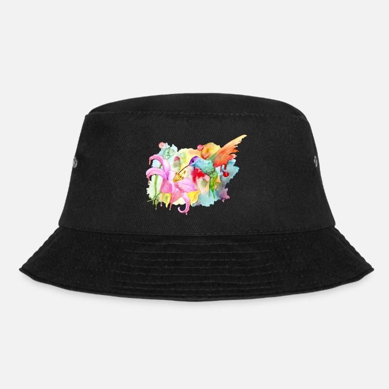 Kolibri - Bucket Hat - Schwarz