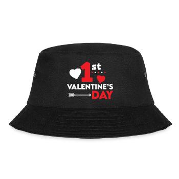 Valentine's Day 1st valentine's day - Bucket Hat - black - Front - Lela (165cm)