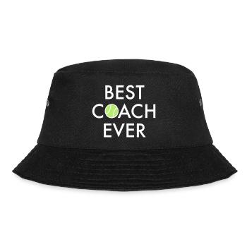 best coach ever tennis - Bucket Hat - black - Front - Lela (165cm)