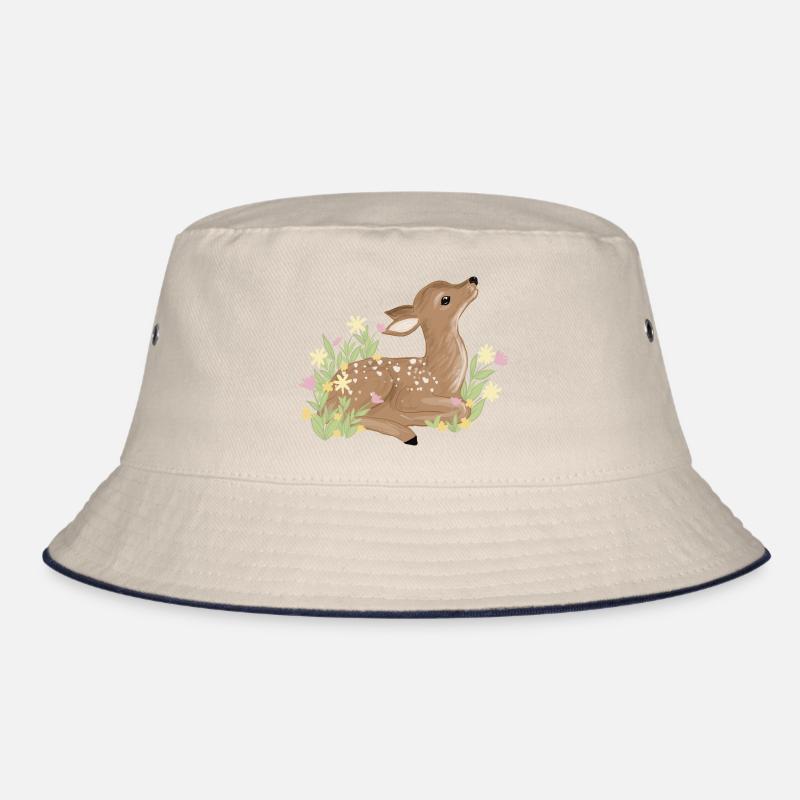 Fawn in spring Bucket Hat