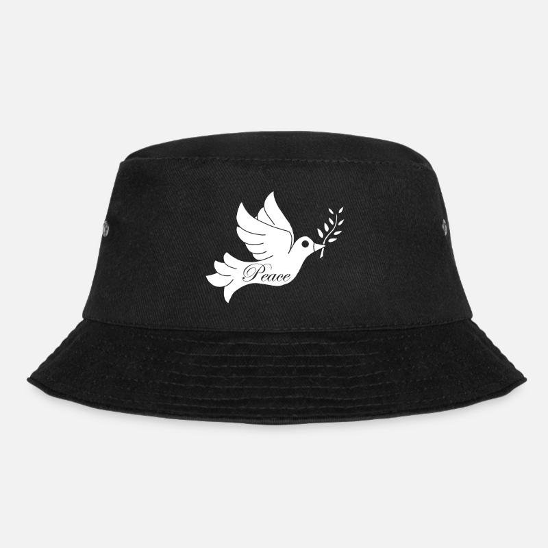 Oiseau blanc de la paix - Bob - noir