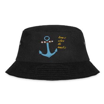 Anker Home is where the beach is - Bucket Hat - black - Front - Lela (165cm)