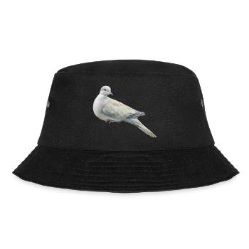 Taube Vogel Geschenk - Bucket Hat - Schwarz - Vorne - Lela (165cm)