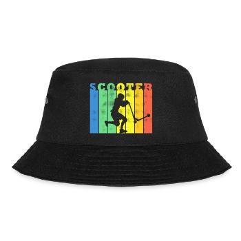 Stunt Scooter Jungen Tretroller Teenager Roller - Bucket Hat - Schwarz - Vorne - Lela (165cm)