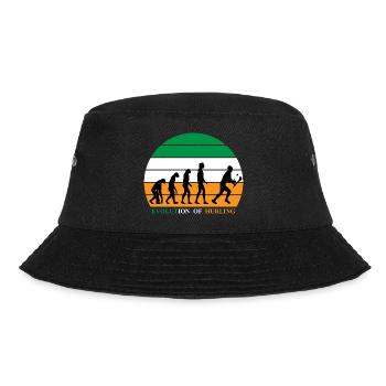 The Evolution of Hurling - Bucket Hat - black - Front - Lela (165cm)