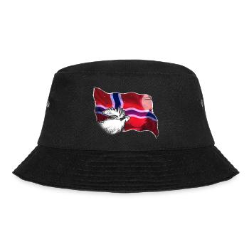 Norwegen - Bucket Hat - Schwarz - Vorne - Lela (165cm)