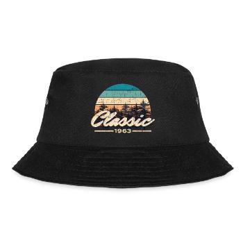 Classic 1963 Behind The Trees Distressed Design An - Bucket Hat - Schwarz - Vorne - Lela (165cm)