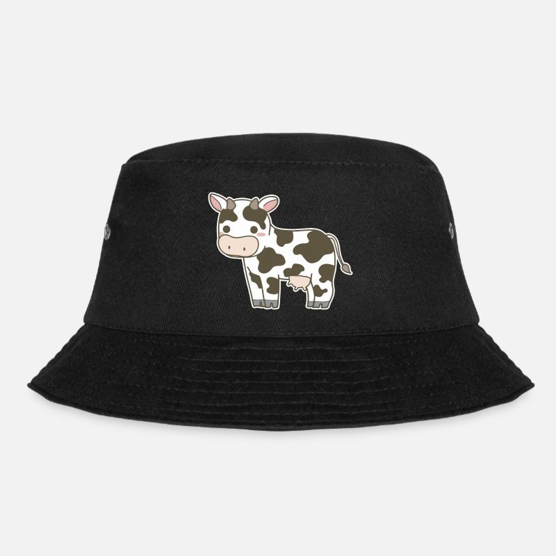 Kuh - Bucket Hat - Schwarz