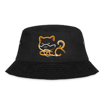 Shiba Inu Brush Style - Bucket Hat - black - Front - Lela (165cm)