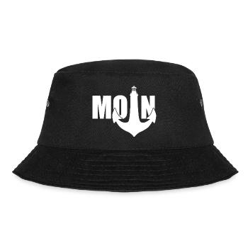 MOIN LEUCHTTURM ANKER HAMBURG - Bucket Hat - Schwarz - Vorne - Lela (165cm)
