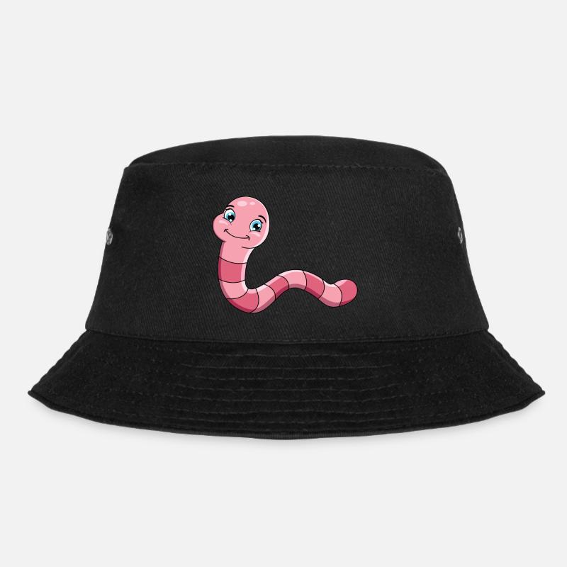 Regenwurm - Bucket Hat - Schwarz