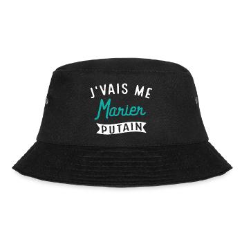 J'vais Me Marier Putain Cadeau Evg Humour Drôle - Bob - noir - Devant - Lela (165cm)