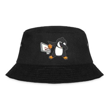 dab dabbing penguin basketball birthday christmas - Bucket Hat - black - Front - Lela (165cm)
