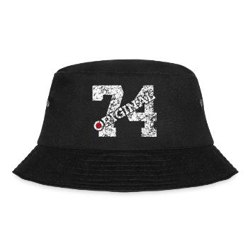 52. GEBURTSTAG 52 JAHRE ORIGINAL 1974 - Bucket Hat - Schwarz - Vorne - Lela (165cm)