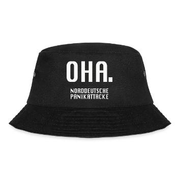 Oha. Norddeutsche Panikattacke - Bucket Hat - Schwarz - Vorne - Lela (165cm)