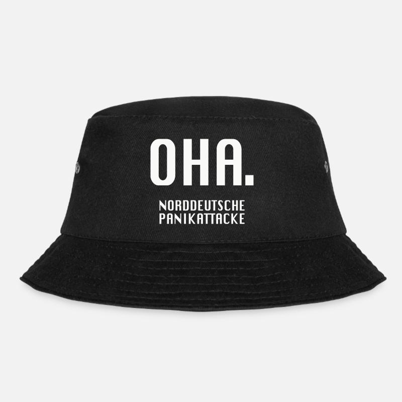 Oha. Norddeutsche Panikattacke - Bucket Hat - Schwarz