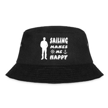 Segeln - Bucket Hat - Schwarz - Vorne - Lela (165cm)